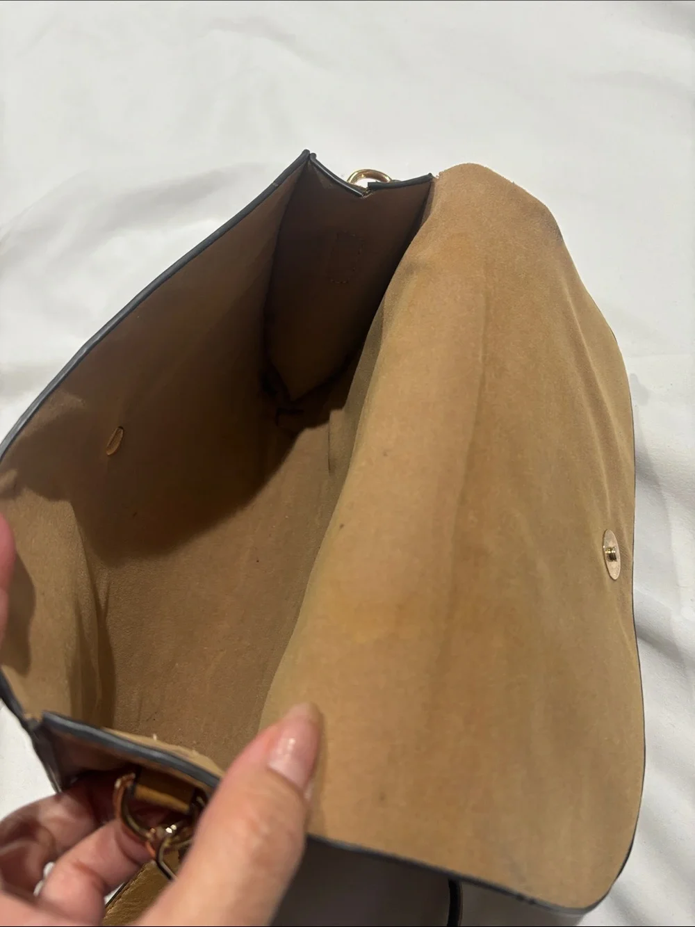 Classic Tan Crossbody Bag - Minimal Leather Shoulder Purse
